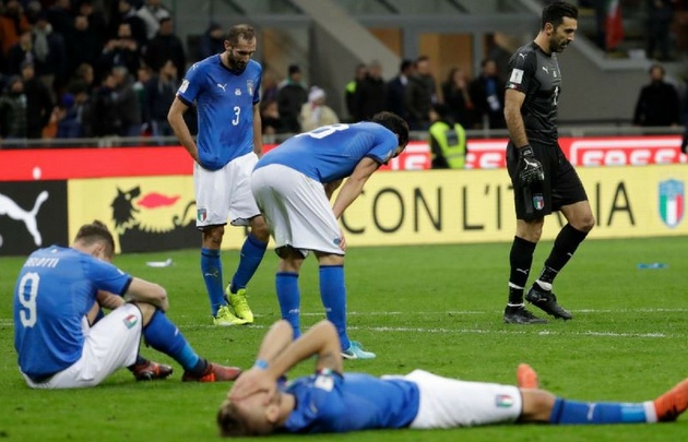 Siamo fuori: Italia, sin Mundial por primera vez en 60 años