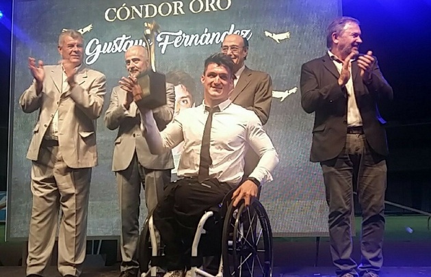 El tenista Gustavo Fernández, Cóndor de Oro 2017