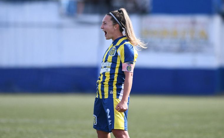 FOTO: Rosario Central Fem venció a SAT por 2-0 con goles de Fernández y Coronel. 