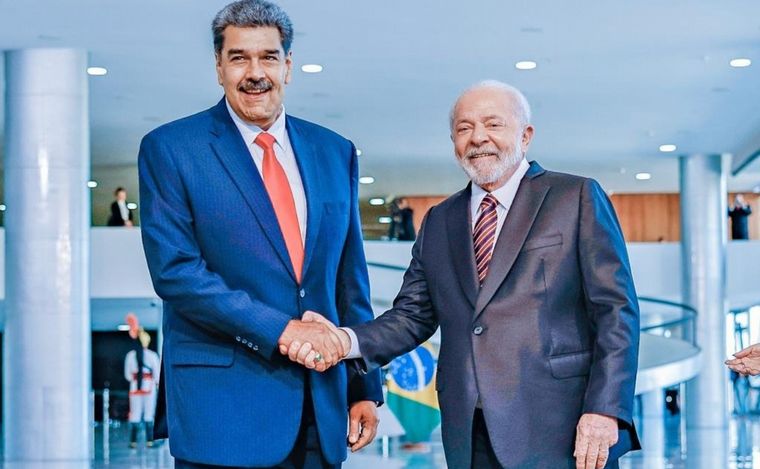 Nicolás Maduro y Lula Da Silva.