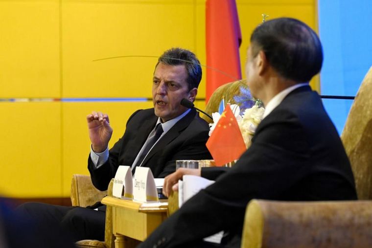 FOTO: El ministro de Economía, Sergio Massa, en China. (Télam)