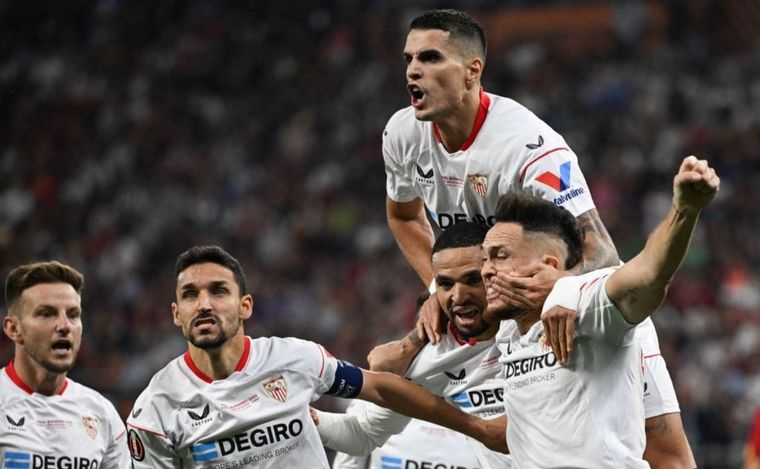 FOTO: Con mucha presencia argentina, el Sevilla se coronó campeón de la Europa League