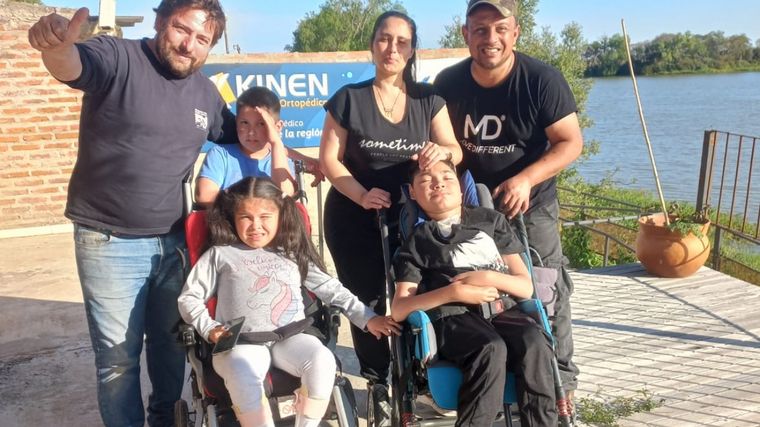 Pesca Adaptada en Arroyo Leyes en Santa Fe (Foto: Gentileza de Pesca Adaptada)