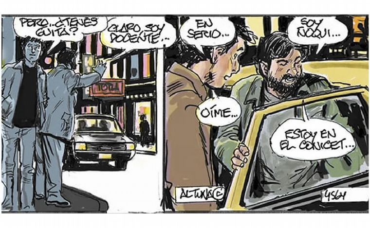 FOTO: La historieta de Horacio Altuna en Clarín que causó debate en las redes.