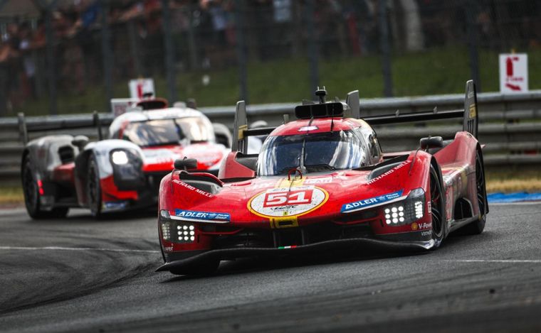 FOTO: Pier Guidi, Calado y Giovinazzi llevan a Ferrari a la gloria en Le Mans
