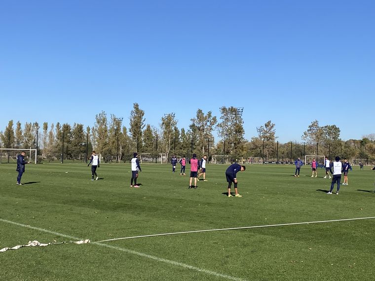 Talleres entrenó sin los convocados a selección