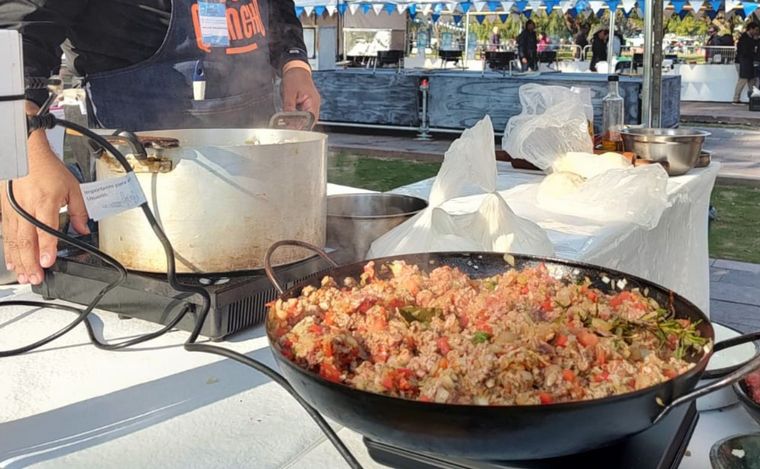 Las empanadas, en proceso.