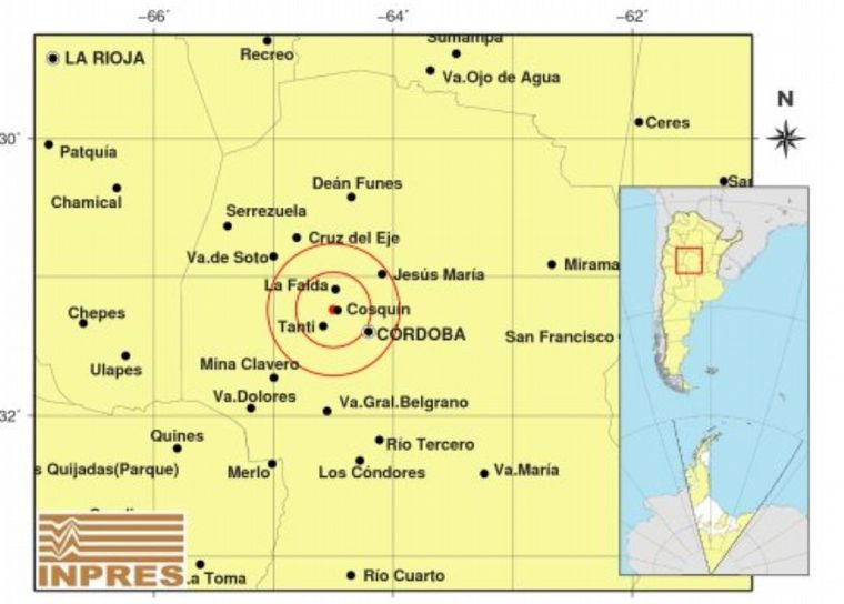 FOTO: Un leve sismo de 2.7 sacudió Córdoba esta madrugada