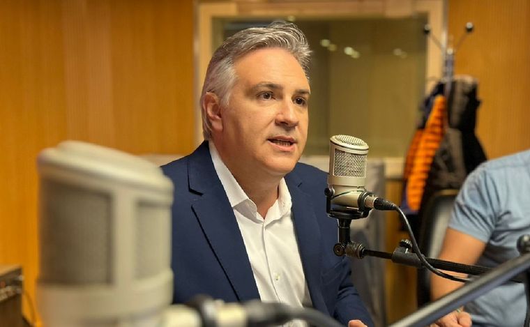 Martín Llaryora, en Cadena 3.