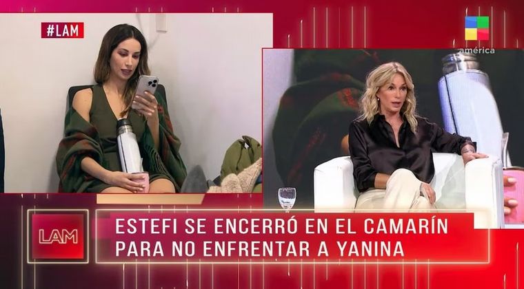 FOTO: Estefi Berardi abandona en vivo LAM para evitar confrontar a Yanina Latorre