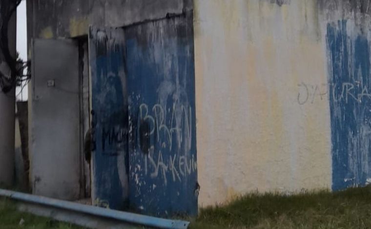 La casilla de la EPE en la que el hombre de 26 años quedó atrapado.