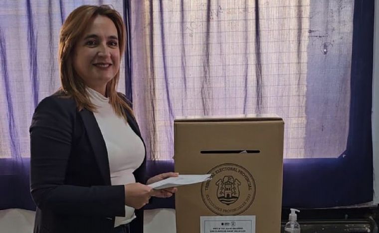 La candidata de Hacemos Unidos por Córdoba, Myrian Prunotto