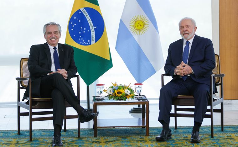 Alberto Fernández y Lula da Silva.