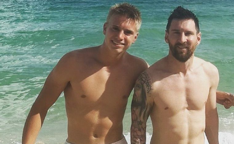 Lionel Messi y el hijo de Andriy Shevchenko.