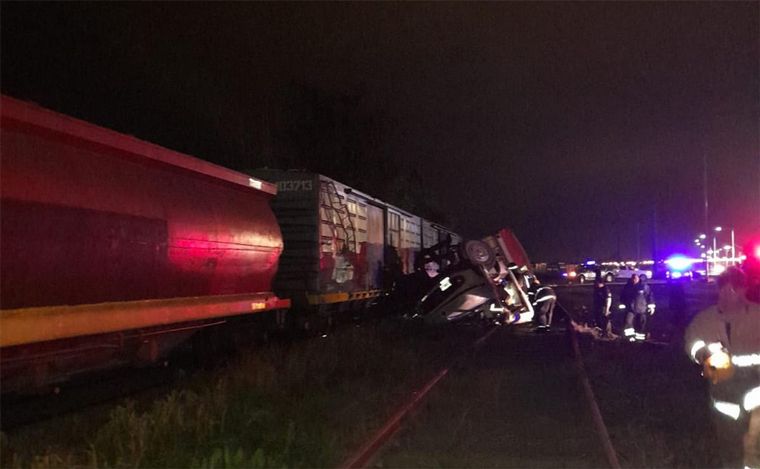 FOTO: tren,camión,ferrocarril,choque,siniestro,tragedia,San Lorenzo 