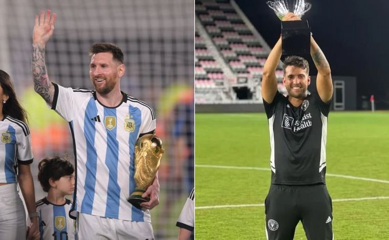 Lionel Messi y Julián Arellano, dos campeones con la mira en Miami.