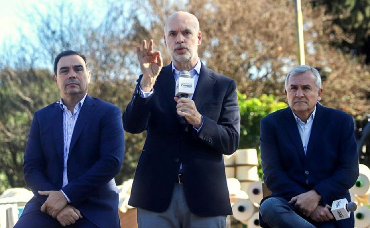 Horacio Rodríguez Larreta junto a Gerardo Morales en Corrientes.