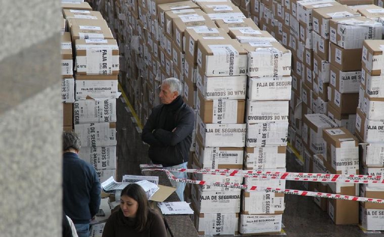 Tribunales II, donde se hace el escrutinio definitivo. (Daniel Cáceres/Cadena 3)