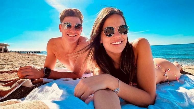 Las lujosas vacaciones de Julián Álvarez.