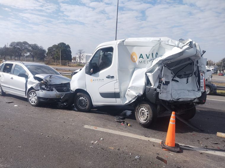 Choque múltiple en Circunvalación de Córdoba.