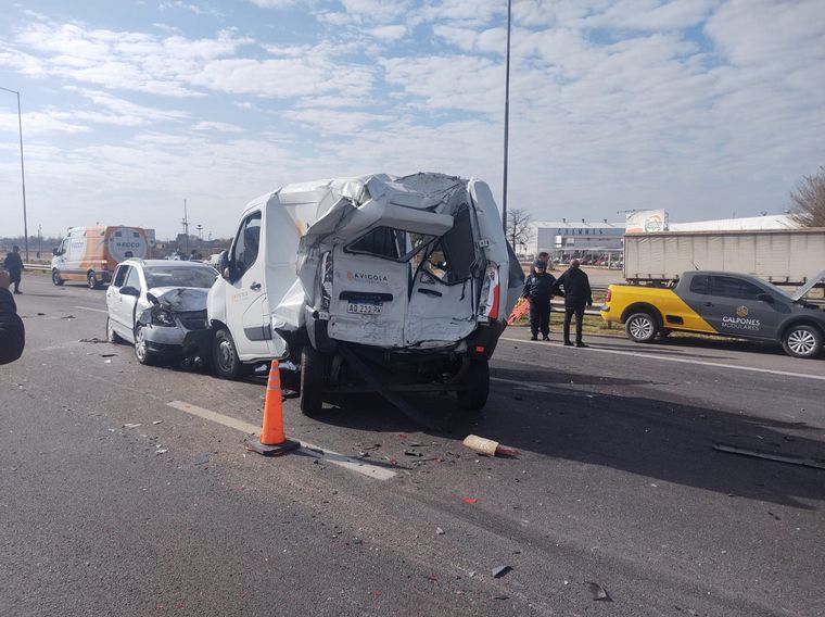 Choque múltiple en Circunvalación de Córdoba.