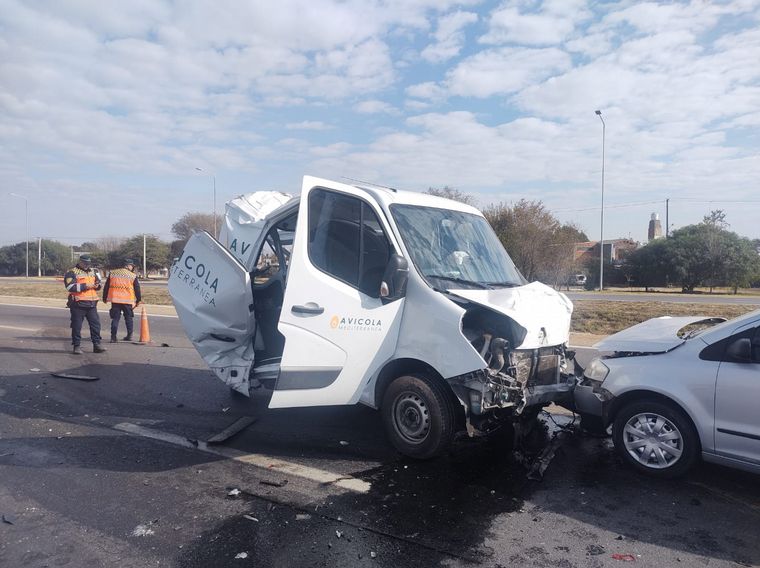 Choque múltiple en Circunvalación de Córdoba.