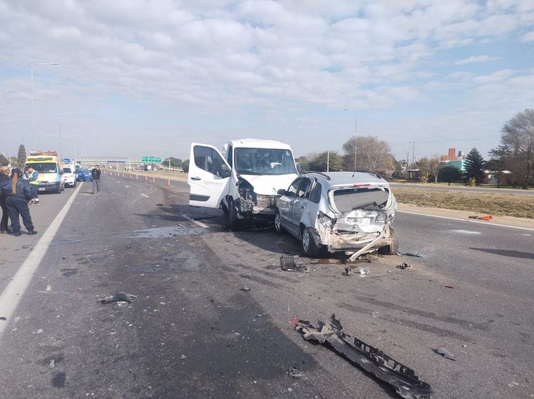 Choque múltiple en Circunvalación de Córdoba.