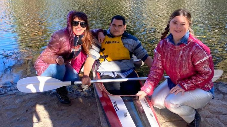 Canotaje adaptado en el Parque Sarmiento