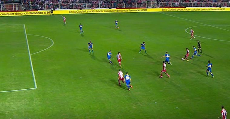 La imagen que puso la transmisión oficial en primera instancia (FOTO: ESPN)