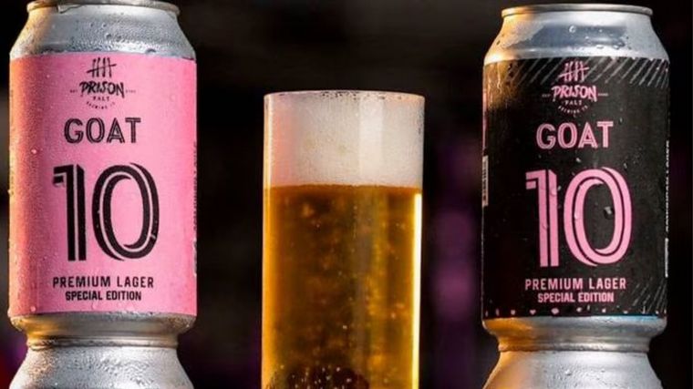 La cerveza en homenaje a Messi (Foto: El Universo)
