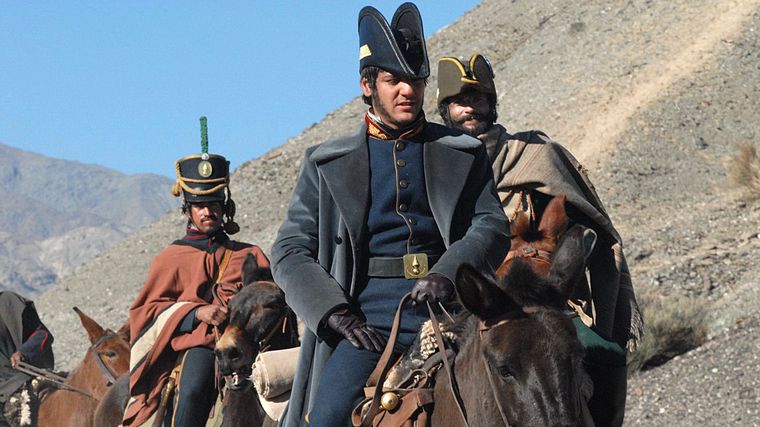 Rodrigo de la Serna interpretó a San Martín en Revolución: el cruce de los Andes.