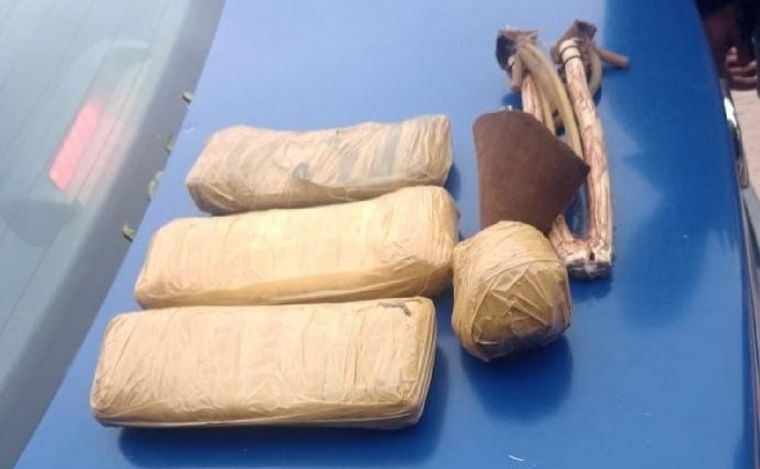 Los elementos decomisados en Cruz del Eje.