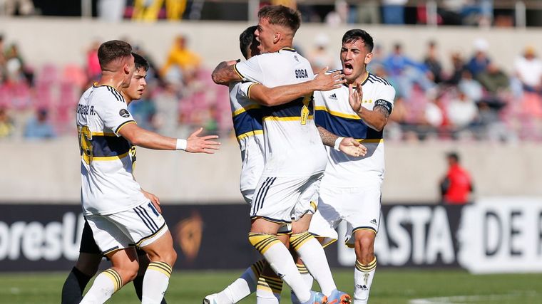 Boca le ganó 1-0 a Peñarol en Chile. (Foto:@BocaJrsOficial)