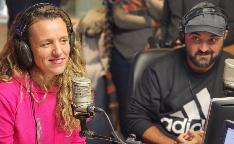 Flavia Dellamaggiore y Javier Rosemberg, conductores de Cadena Heat.