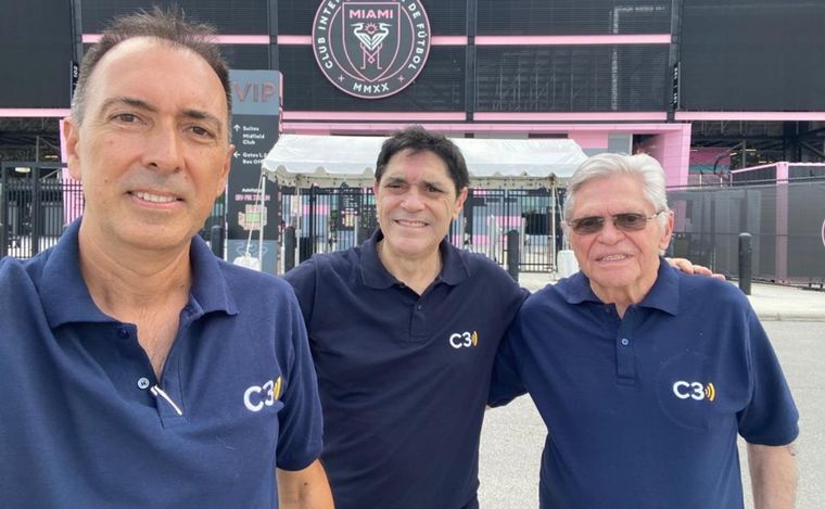 Cadena 3 en el Estadio de Inter Miami.