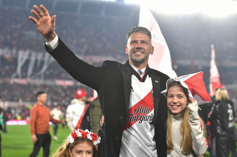 Los festejos de los jugadores de River