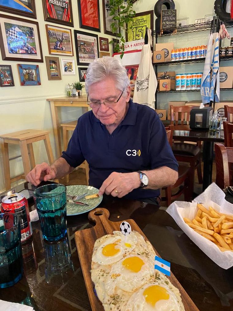 Rony Vargas probó la “Messinesa” en Miami.