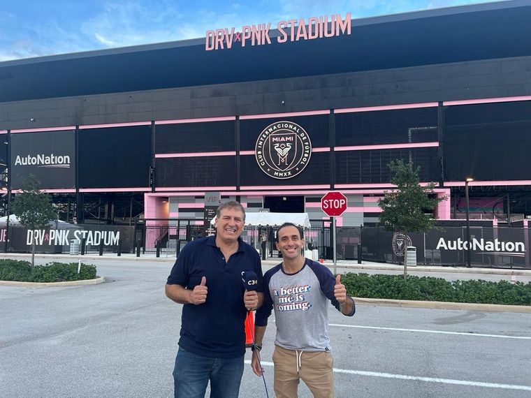 Claudio Giglioni y Nico Mai, en Miami para el debut de 