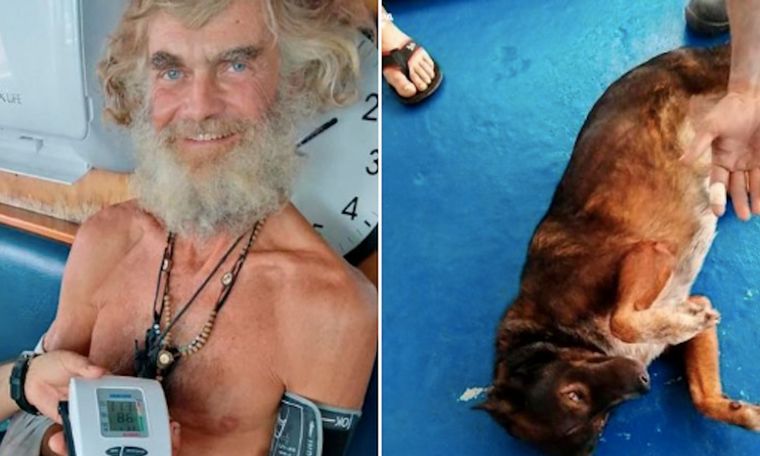 FOTO: Timothy Shaddock y su perra Bella sobrevivieron tres meses a la deriva.