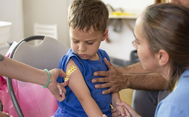 FOTO: Vacuna antigripal: la inmunización en la población pediátrica alcanzó el 50%. 