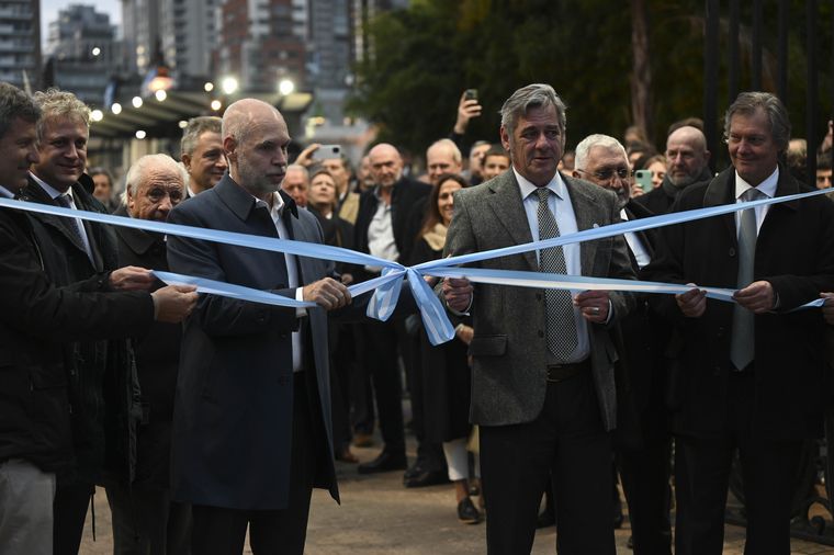Rodriguez Larreta en La Rural durante el corte de cintas.