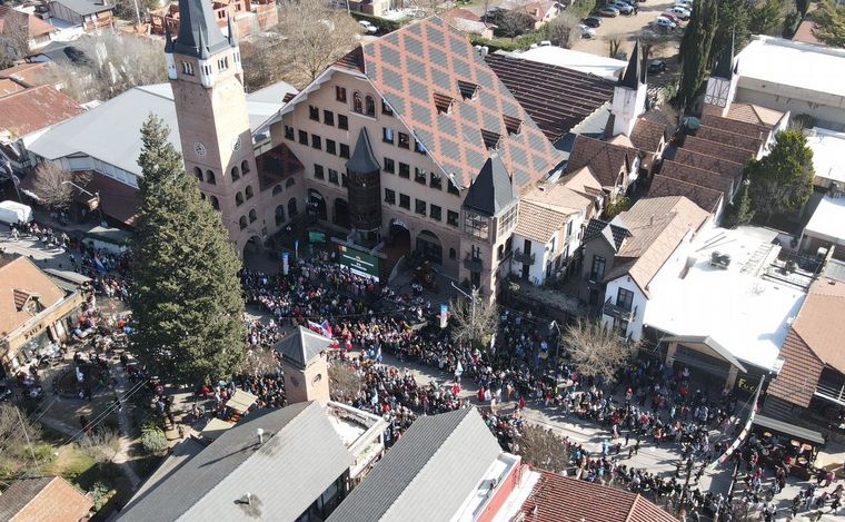 Lanzamiento de la Oktobesfest en Villa General Belgrano. (Foto: Daniel Cáceres)