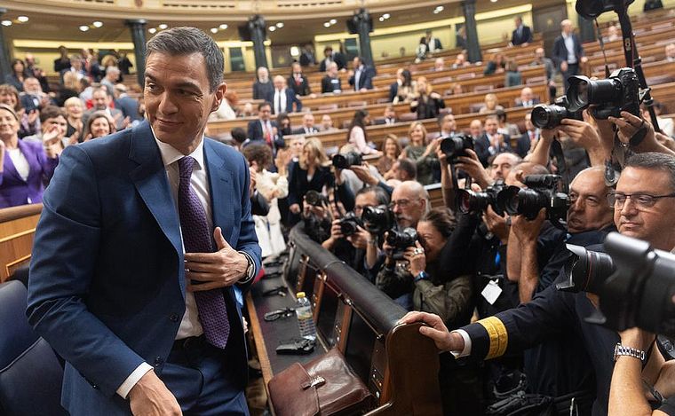 El primer ministro español y candidato del PSOE, Pedro Sánchez. (Foto: Télam)