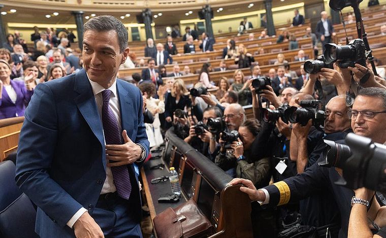 FOTO: El primer ministro español y candidato del PSOE, Pedro Sánchez. (Foto: Télam)