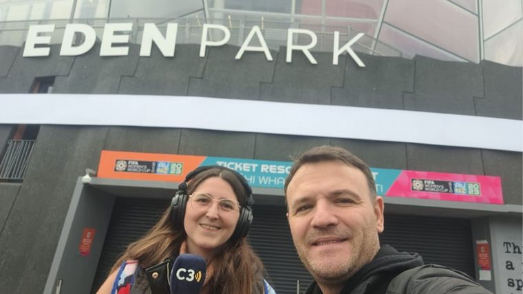 Cadena 3 está presente en Nueva Zelanda para el Mundial Femenino.