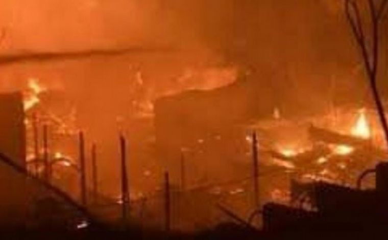 FOTO: Incendio en Villa Crespo.