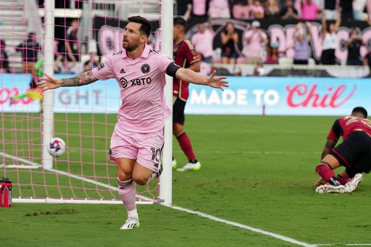 Con doblete de Messi, Inter Miami goleó al Atlanta United y sigue a paso firme