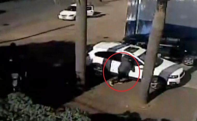 Captura de video del momento del robo.