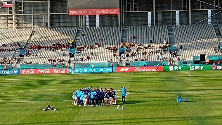 La arenga final de Argentina antes de irse al vestuario