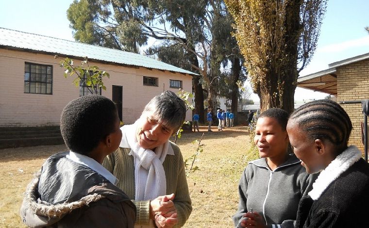 FOTO: Ana María leva décadas en misiones religiosas y educativas en Sudáfrica.